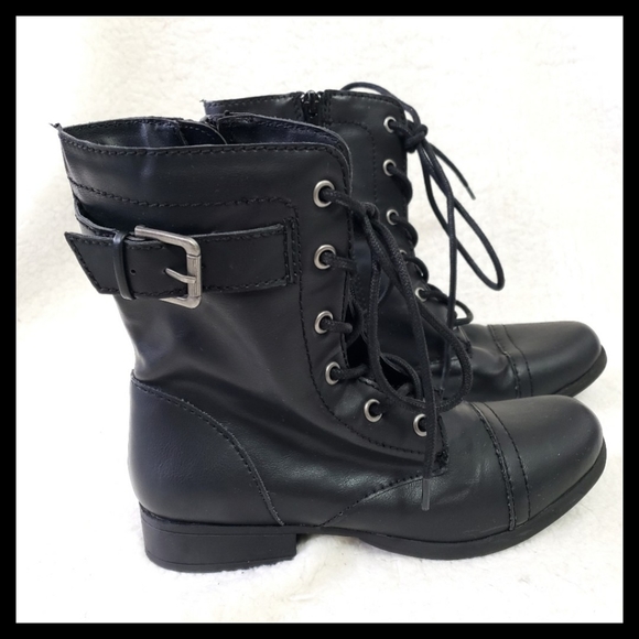 AmericanRag:Size:6M/Black Combat Boots - Picture 2 of 5